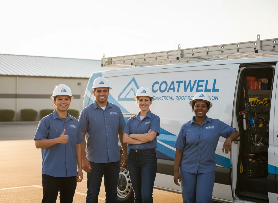 Commercial roof coating company in Alden, NY